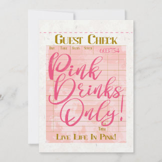 Gast Karo erhalten rosa Getränke Preppy Feminine