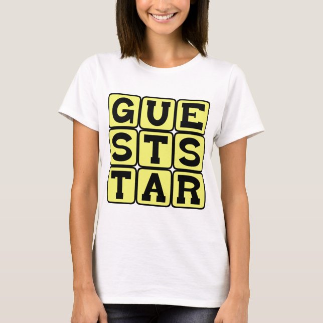 Gast Star, Vorführender T-Shirt (Vorderseite)