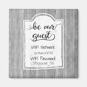 Gast-WLAN-Informationen Passwort Magnet