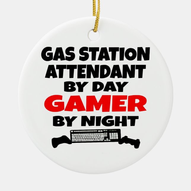 Gastankstation für den Gamer Keramikornament (Vorne)