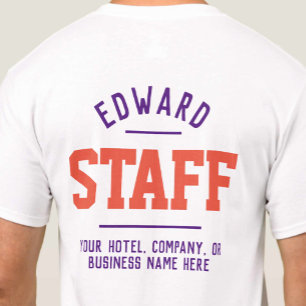 Gästebetreuung-Shirt mit beidseitigem Druck T-Shirt