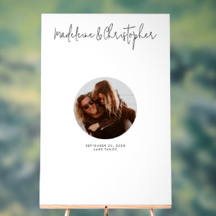 Gästebuch-Alternative Foto für Hochzeiten Acrylschild