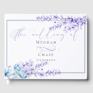 Gästebuch   Aquarelllavender - Dusty Blue