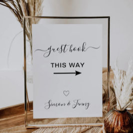 Gästebuch auf diese Weise signieren Einladung