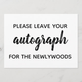 Gästebuch "Autografen" Einladung