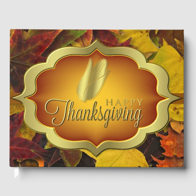 Gästebuch - Autumnal Happy Thanksgiving (Vorderseite)