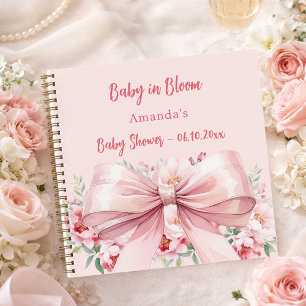 Gästebuch Baby Shower Bugblume Foto Notizbuch