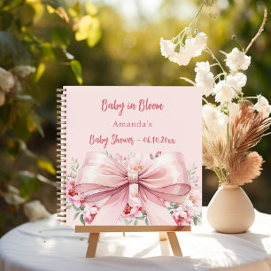 Gästebuch Baby Shower Bugblume Foto Notizbuch