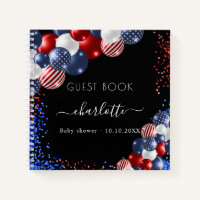 Gästebuch Babydusche patriotisch 4. Juli