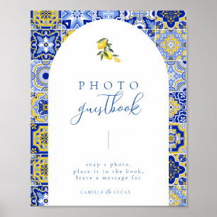 Gästebuch Blue Mediterranean Tile and Citrus