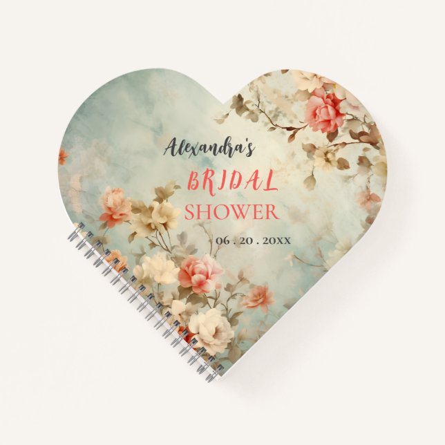 Gästebuch Brautparty Spiral Notebook Hochzeit Notizbuch (Vorderseite)