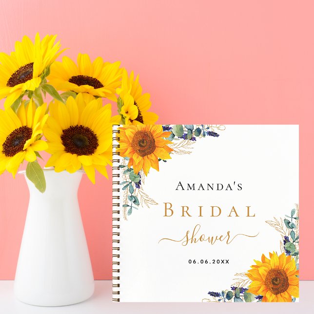 Gästebuch Brautparty sunbluts eucalyptus Notizbuch (Von Creator hochgeladen)