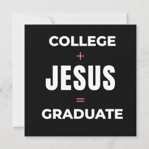 Gästebuch College + Jesus = Absolvent Einladung