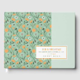 Gästebuch Dandelion Orange Floral