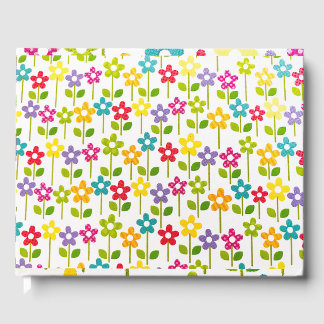 Gästebuch Farbiges Blume Design