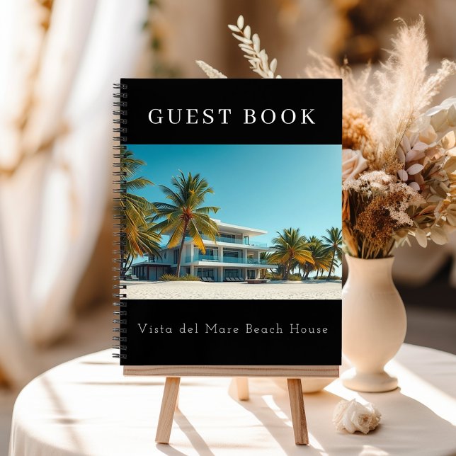 Gästebuch Foto Beach House Familienurlaub Zuhause Notizbuch (Von Creator hochgeladen)