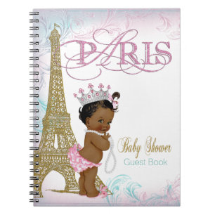 Gästebuch für Baby-Party in Paris Notizblock