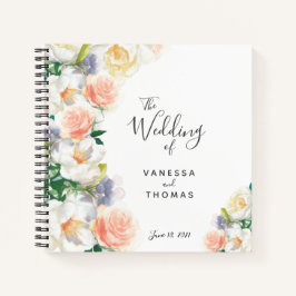 Gästebuch für Hochzeiten, Weißkorallenromantik Notizbuch