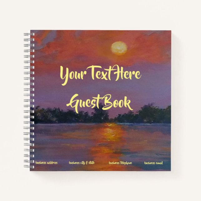 Gästebuch für Küstenurlaube Notizbuch (Vorderseite)
