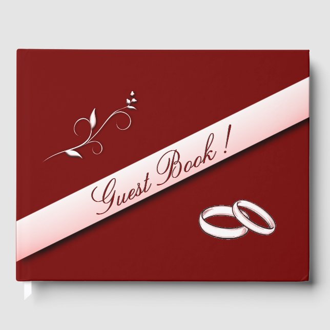 Gästebuch für Marcella / Burgund Wedding (Vorderseite)