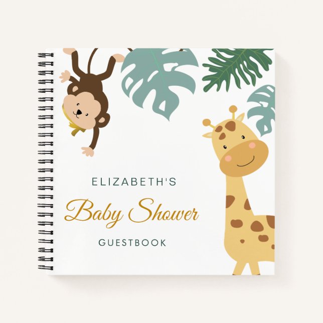 Gästebuch für Safari-Baby Notizbuch (Vorderseite)