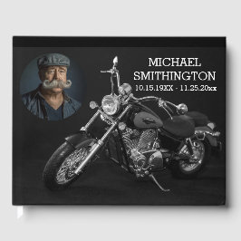 Gästebuch für Schwarzweiß-Motorräder