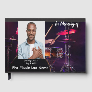 Gästebuch für Trauerfeier Drummer