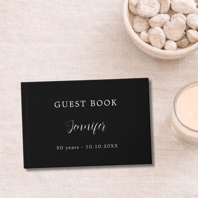 Gästebuch Geburtstag schwarze Silberfolie (Von Creator hochgeladen)
