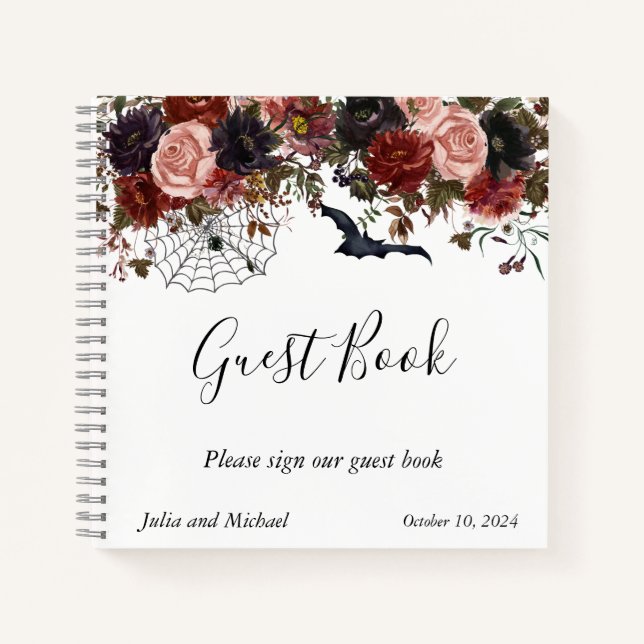 Gästebuch Halloween Herbstwoche Notizbuch (Vorderseite)