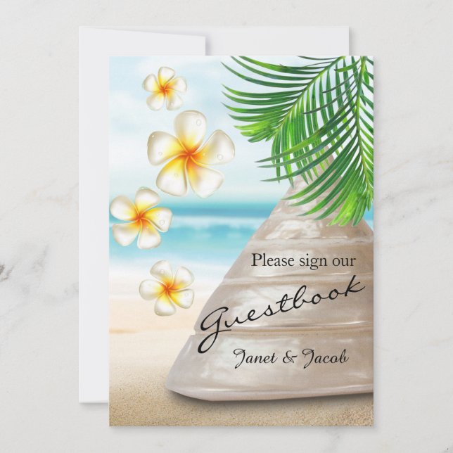 Gästebuch - Hochzeit am Strand (Vorderseite)