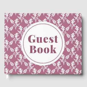 Gästebuch in Rosa und Weiß