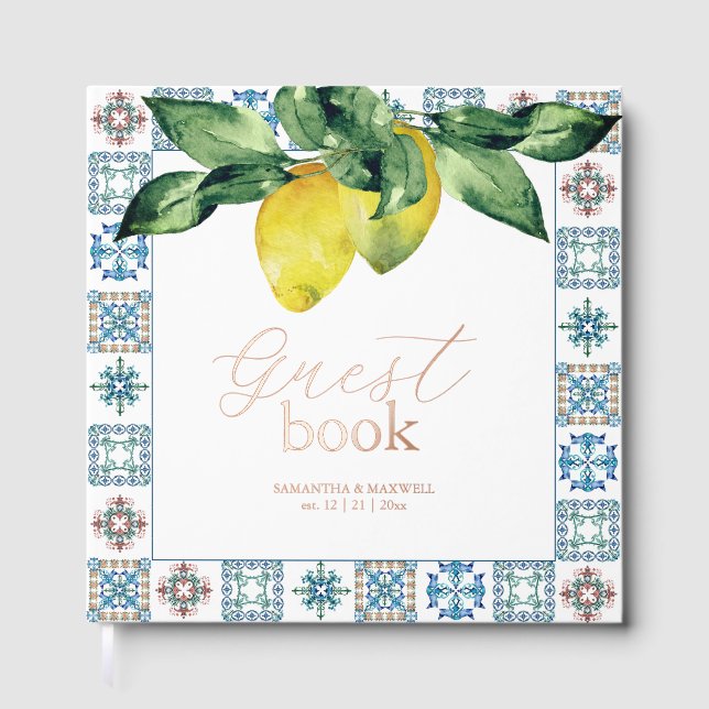 Gästebuch Lemons & Botanicals (Vorderseite)