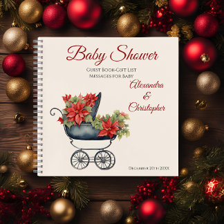 Gästebuch Liste Weihnachtswagen Kinderdusche Notizbuch