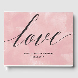 Gästebuch mit Liebe-Kalligrafie