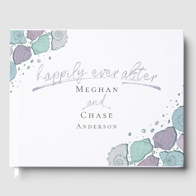 Gästebuch nach Seashells Lilac Blue (Vorderseite)