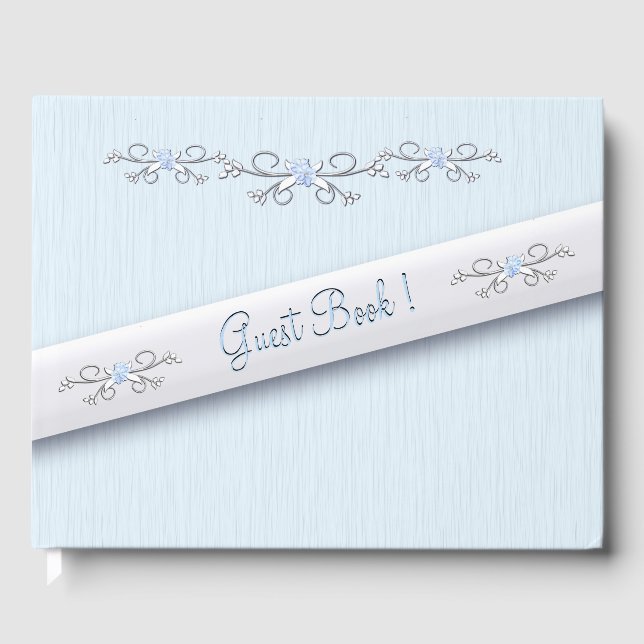 Gästebuch Powder Blue Simplicity (Vorderseite)