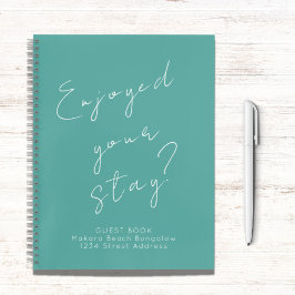 Gästebuch Turquoise Notizbuch