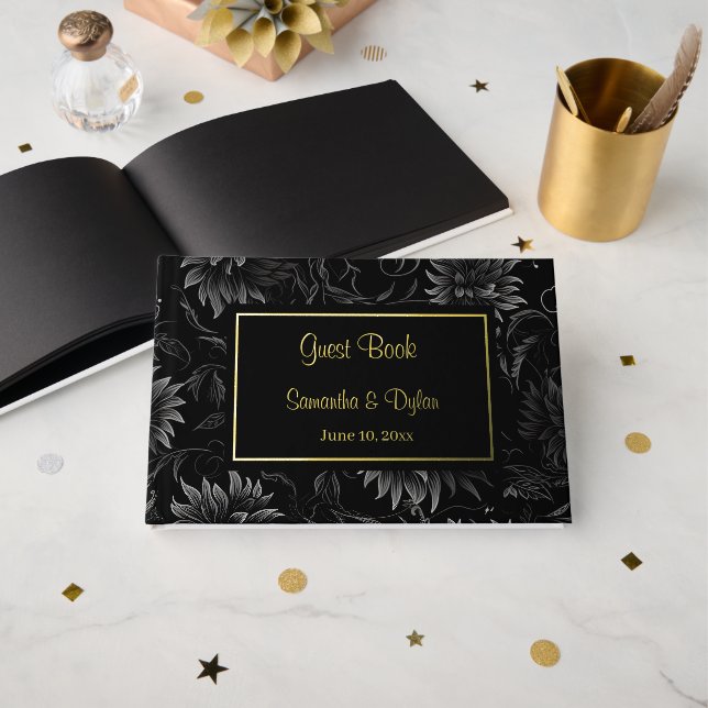 Gästebuch Wedding Foil (Vorderseite Offen)