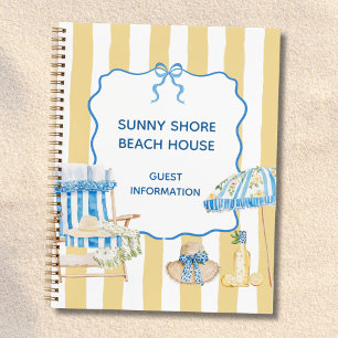 Gästebuch Yellow Stripes Amalfi Beach House Notizbuch