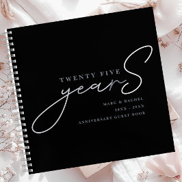 Gästebuch zum 25. silbernen Hochzeitstag Notizbuch
