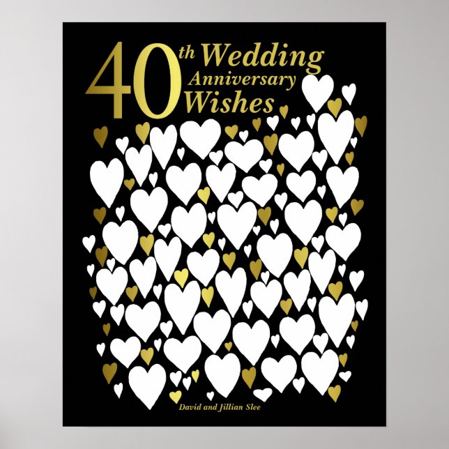 Gästebuch zum 40. Hochzeitstag (Vorne)