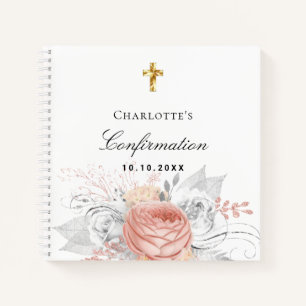 Gästebuchbestätigung Rose gold-silber Notizbuch