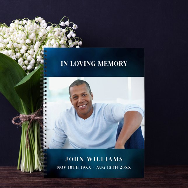 Gästebuchdenkmal Beerdigung Blau Himmel Foto Notizbuch (Von Creator hochgeladen)