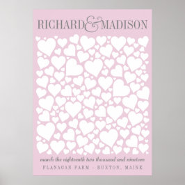 Gästebuchposter Hochzeit - WÄHLEN SIE IHRE FARBE 2 Poster