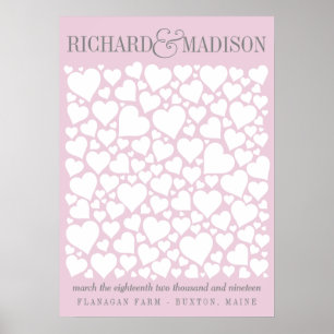 Gästebuchposter Hochzeit - WÄHLEN SIE IHRE FARBE 2 Poster