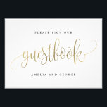 Gästebuchsignatur Wählen Sie Ihre Imitate aus Gold Fotodruck<br><div class="desc">Planen Sie ein stilvolles Fest mit dieser modernen Einladung,  die Ihre Gäste lieben werden. Design by © berrysweet . Printfähige digitale Dateien sind verfügbar! Besuchen Sie unsere Website unter www.berryberrysweet.com für weitere Informationen!</div>