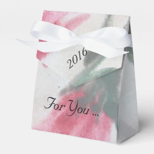 Gästegeld mit Burgundy und Green Geschenkschachtel