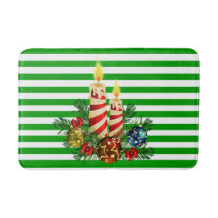 Gästehaus Badezimmer Weihnachtsstreifen Badematte