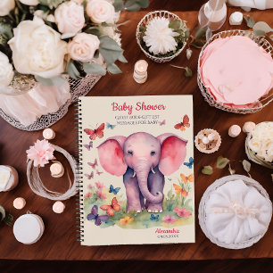 Gästeliste für Babydusche Notizbuch