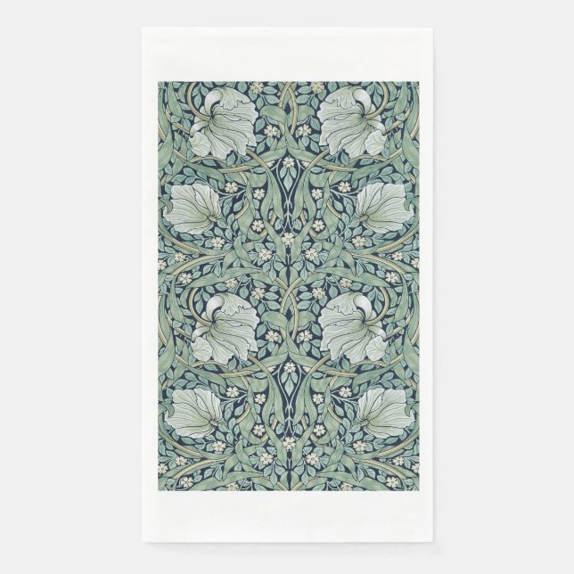 GÄSTESTADT: WILLIAM MORRIS : PIMPERNEL : NAPKIN SERVIETTE (Vorderseite)
